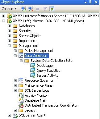 MDW in SQL Server Management Studio
